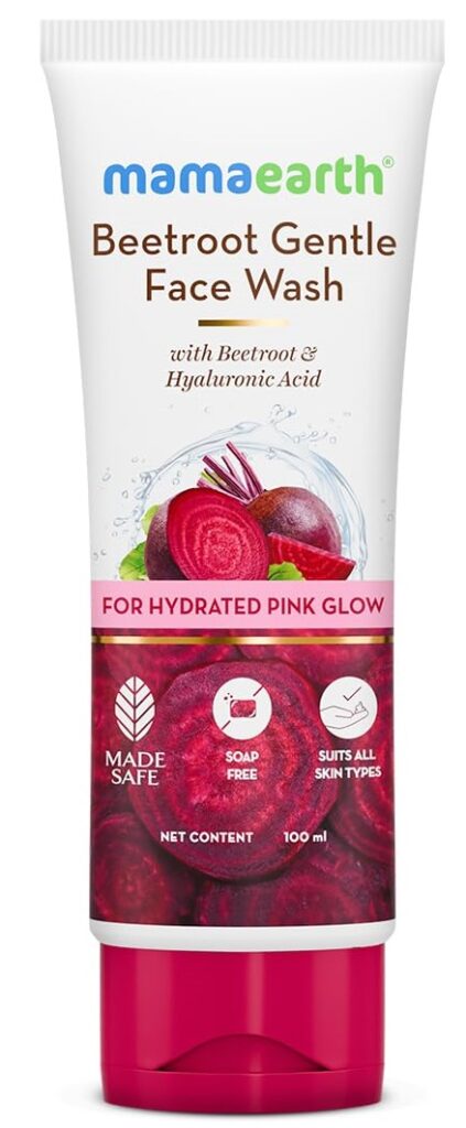 MAMAEARTH'S BEETROOT GENTLE FACE WASH