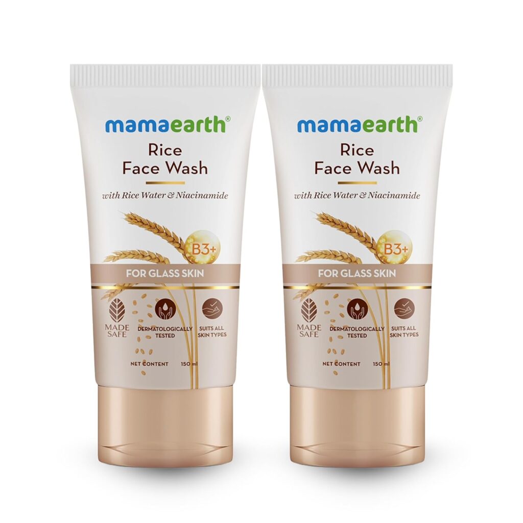 mama earth rice face wash