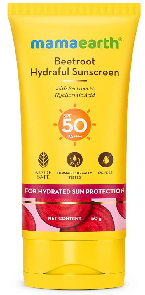 MAMAEARTH'S BEETROOT HYDRAFUL SUNSCREEN 